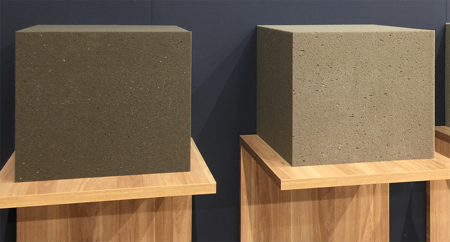 Charcoal foam from the Interzum Show