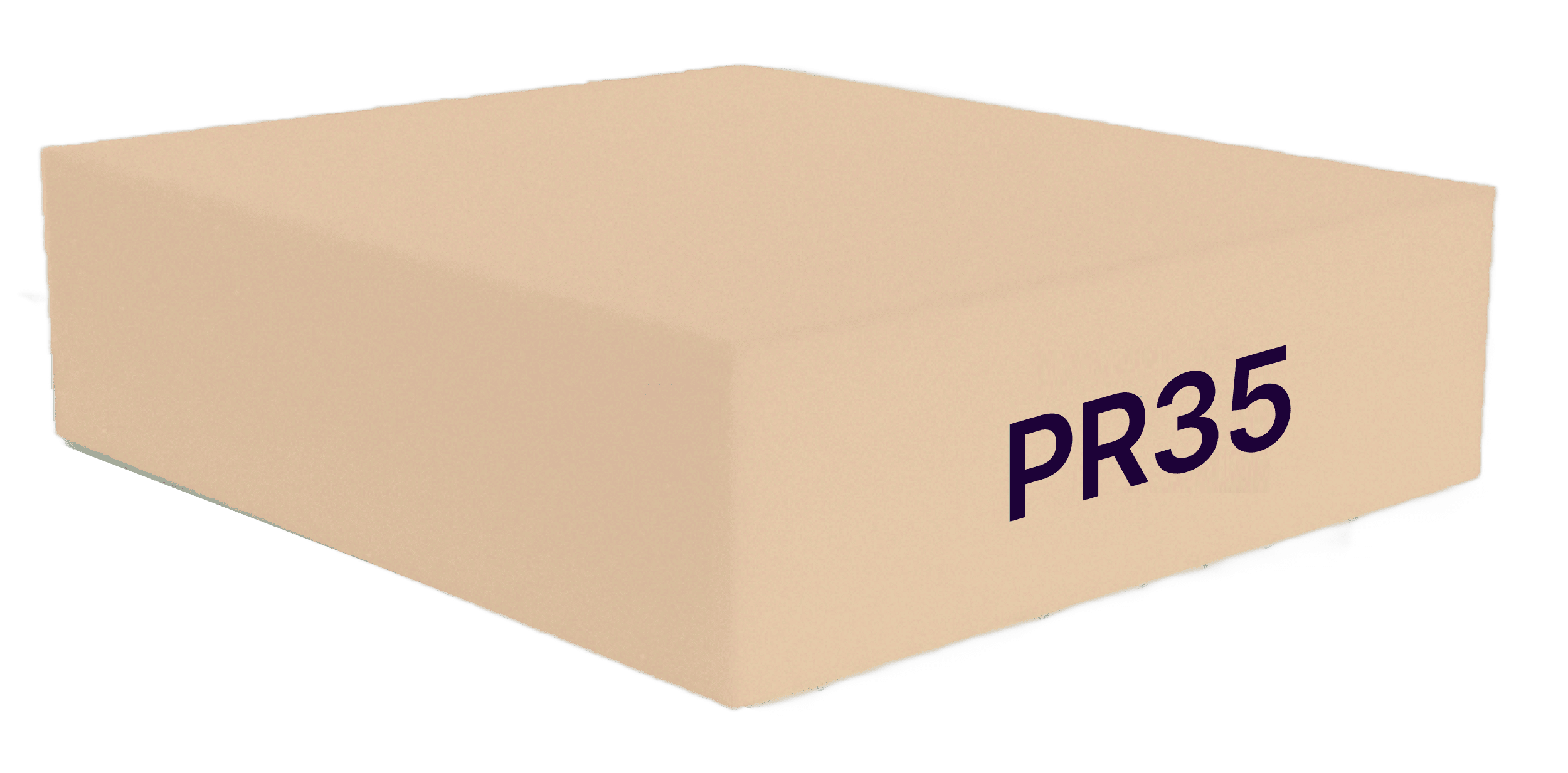 PR35 Preserve HR 2.6 lbs high density and high resiliency foam. Medium firm. Excellent cushions and seating.