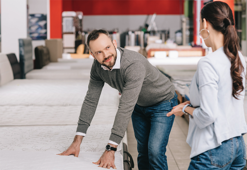 Couple Mattress Shopping