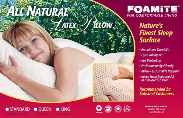 All Natural Latex Rubber Pillows